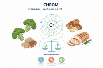 Chrom: Wirkung, Bedarf, Mangel und wann ein Supplement sinnvoll sein kann