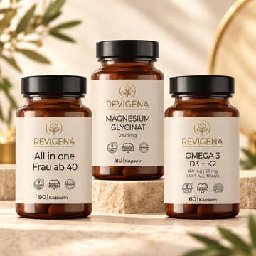 Basis-Set ab 40 plus Omega-3 – Nährstoff Komplex, Magnesium, Omega-3