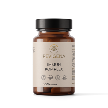 Immun Komplex Kapseln von REVIGENA – Dose mit 180 Kapseln, Vitamin C, Zink und Quercetin